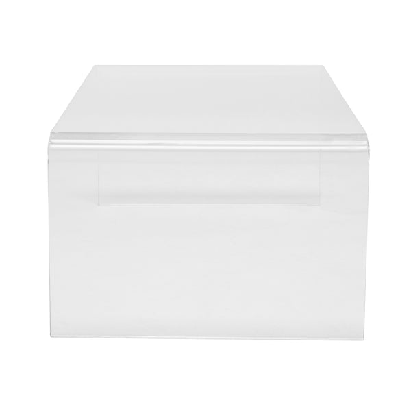 Veobreen 44-inch Coffee Table in Clear Acyrlic