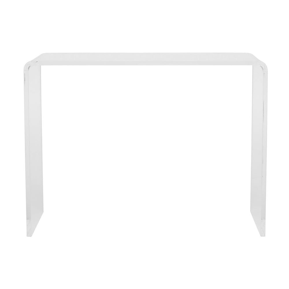 Veobreen 40-inch Console Table/Desk in Clear Acyrlic
