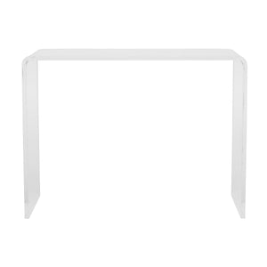 Veobreen 40-inch Console Table/Desk in Clear Acyrlic