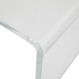 Veobreen 40-inch Console Table/Desk in Clear Acyrlic