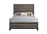 Contemporary Panel Bed Grey Oak
