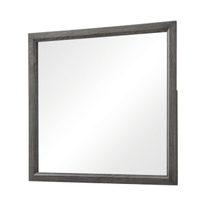 Watson Grey Oak Mirror - Elegant Mid-Century Design with Clean Lines, Light Finish & Rustic Charm