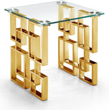 Pierre Glass Contemporary End Table