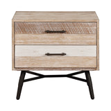 Marlow Country Rustic 2-drawer Nightstand Rough Sawn Multi