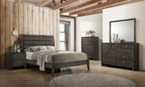 Serenity Contemporary Panel Bed Mod Grey