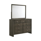 Serenity Contemporary Rectangular Dresser Mirror Mod Grey