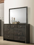 Serenity Contemporary Rectangular Dresser Mirror Mod Grey