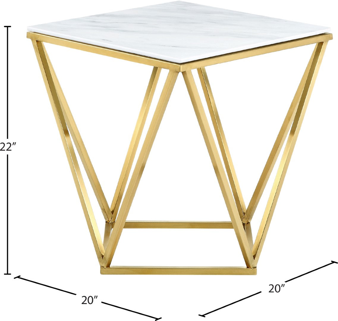 Mason Marble End Table - Thumbnail 3
