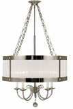 5-Light Polished Silver Astor Dining Chandelier