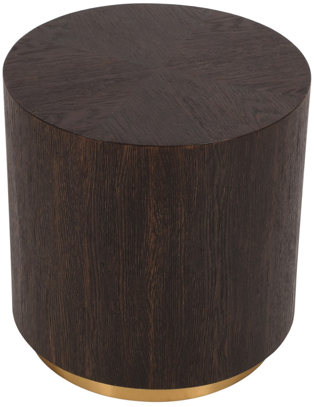 Nile Oak Wood Art Deco End Table - Thumbnail 4