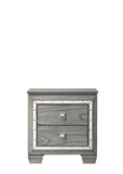 Antares Glam/Transitional Nightstand Color (Light Gray) 21823-ACME