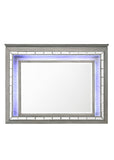 Antares Glam/Transitional Mirror (LED) Color (Light Gray) 21824-ACME