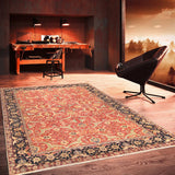 Pasargad Antique Agra Collection Maroon Lamb's Wool Area Rug 021911-PASARGAD