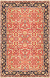 Antique Agra Collection Maroon Lamb's Wool Area Rug