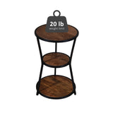 Engle 3 Tier Side Table Black