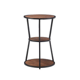 Engle 3 Tier Side Table Black