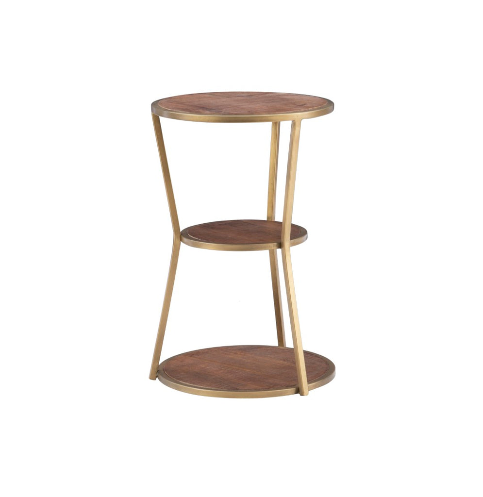 Engle 3 Tier Side Table Gold