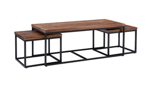Ellery Coffee Table With 2 End Tables Black