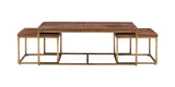 Ellery Coffee Table With 2 End Tables Gold