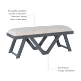 Byan Upholstered Bench Grey