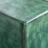 Decter Leather Ottoman Green