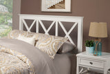 Alpine Furniture Potter Queen Bed Headboard Only, White 955-01Q-HB White Mahogany Solids & Veneer 66 x 3 x 50