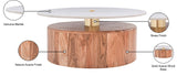 Stonewood Acacia Wood / Marble / Steel Mid Century Acacia Wood Coffee Table - 36" W x 36" D x 16" H