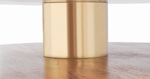 Stonewood Acacia Wood / Marble / Steel Mid Century Acacia Wood Coffee Table - 36" W x 36" D x 16" H