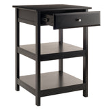 Winsome Wood Delta Home Office Printer Stand, Black 22121-WINSOMEWOOD