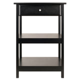 Winsome Wood Delta Home Office Printer Stand, Black 22121-WINSOMEWOOD