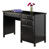 Winsome Wood Delta Office Writing Desk, Black 22147-WINSOMEWOOD