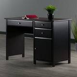 Winsome Wood Delta Office Writing Desk, Black 22147-WINSOMEWOOD