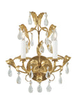 Gold And Crystal Sconce