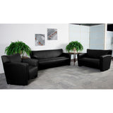English Elm EE1008 Contemporary Commercial Grade Sofa Black EEV-10574
