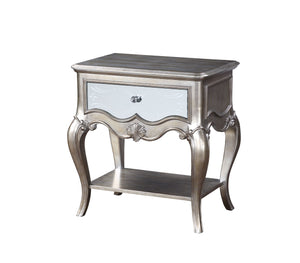 Esteban Glam Nightstand (1 Drawer) Antique Champagne (cc#) 22207-ACME