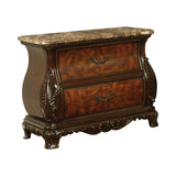 Exeter Traditional 2-drawer Nightstand Dark Burl