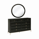 Formosa Art Deco Round Dresser Mirror Americano