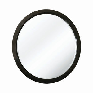 Formosa Art Deco Round Vanity Mirror - Elegant Americano Finish for Chic Bedrooms & Living Spaces