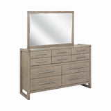 Smithson Modern Rectangular Dresser Mirror Grey Oak