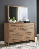Smithson Modern Rectangular Dresser Mirror Grey Oak