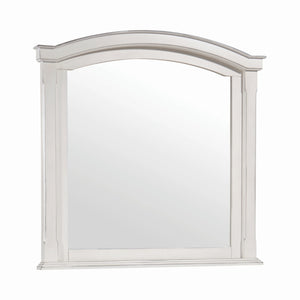 Carolina Country Rustic Arched Mirror Antique White