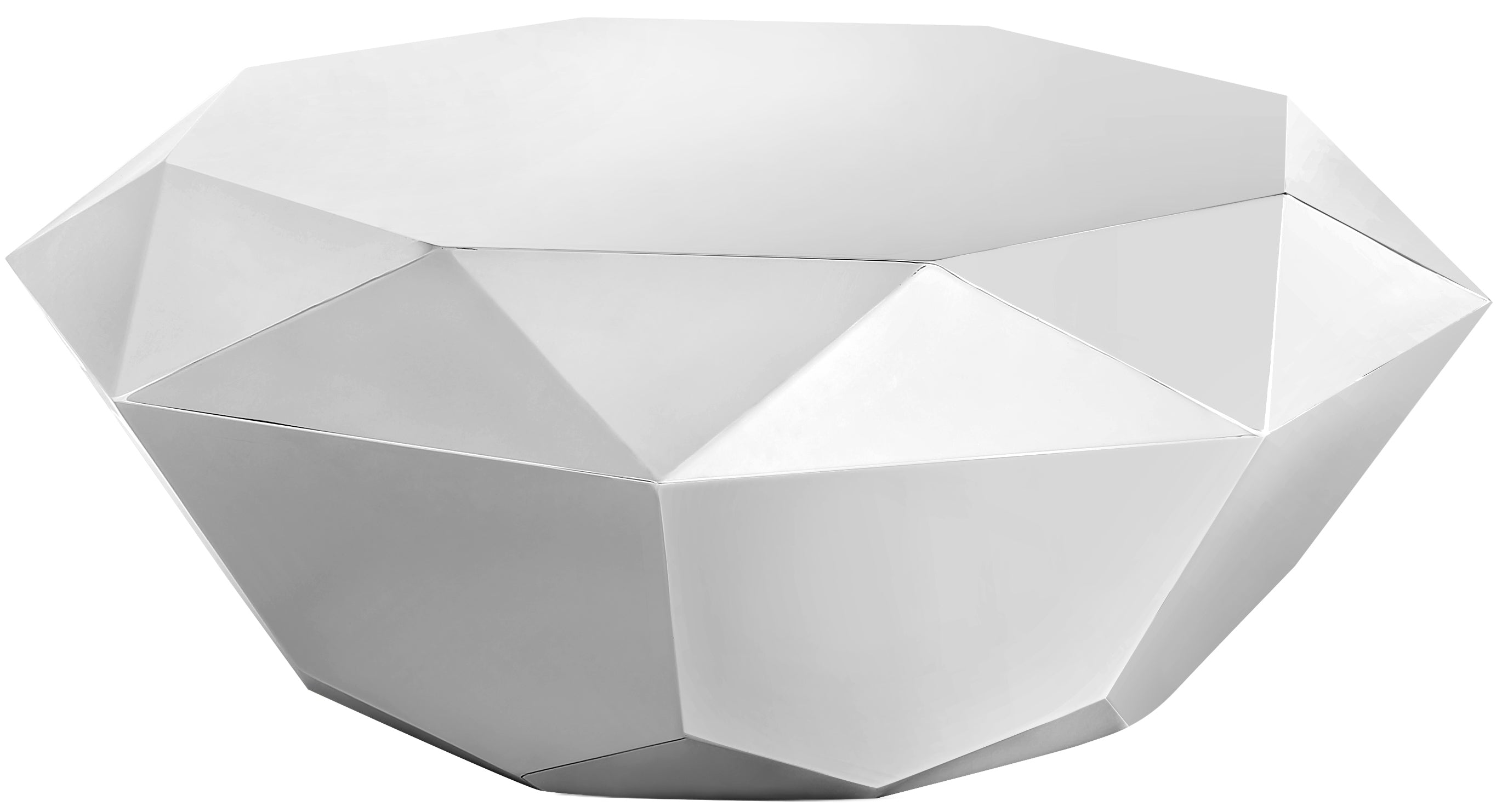 Meridian Furniture Gemma Stainless Steel Contemporary Coffee Table - Thumbnail 2