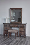 Avenue Contemporary 3-drawer Vanity Desk Weathered Burnished Brown