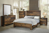 Sidney Country Rustic Panel Bed Rustic Pine