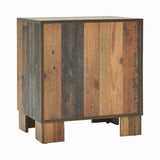 Sidney Country Rustic 2-drawer Nightstand Rustic Pine
