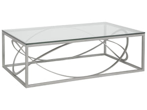 Metal Designs Ellipse Rectangular Cocktail Table