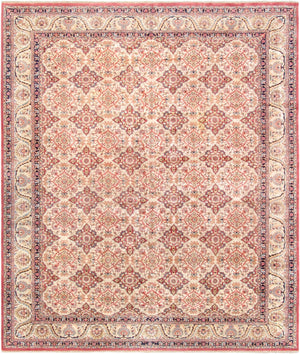 Pasargad Azerbaijan Collection Hand-Knotted Lamb's Wool Area Rug, Beige 022468-PASARGAD