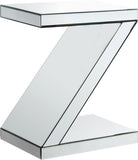 Zee Glass Contemporary End Table