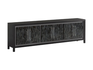 Signature Designs Elation Gray Long Media Console