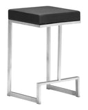 EE2951 100% Polyurethane, Plywood, Stainless Steel Modern Commercial Grade Counter Stool Set - Set of 2